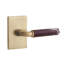 Emtek Select Dummy Leverset w/ Modern Rectangular Rosette & R-Bar Stem, Rosso Levanto Marble Lever-1808767046