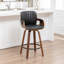Tabouret de comptoir pivotant avec structure en bois Youngstown-123200649
