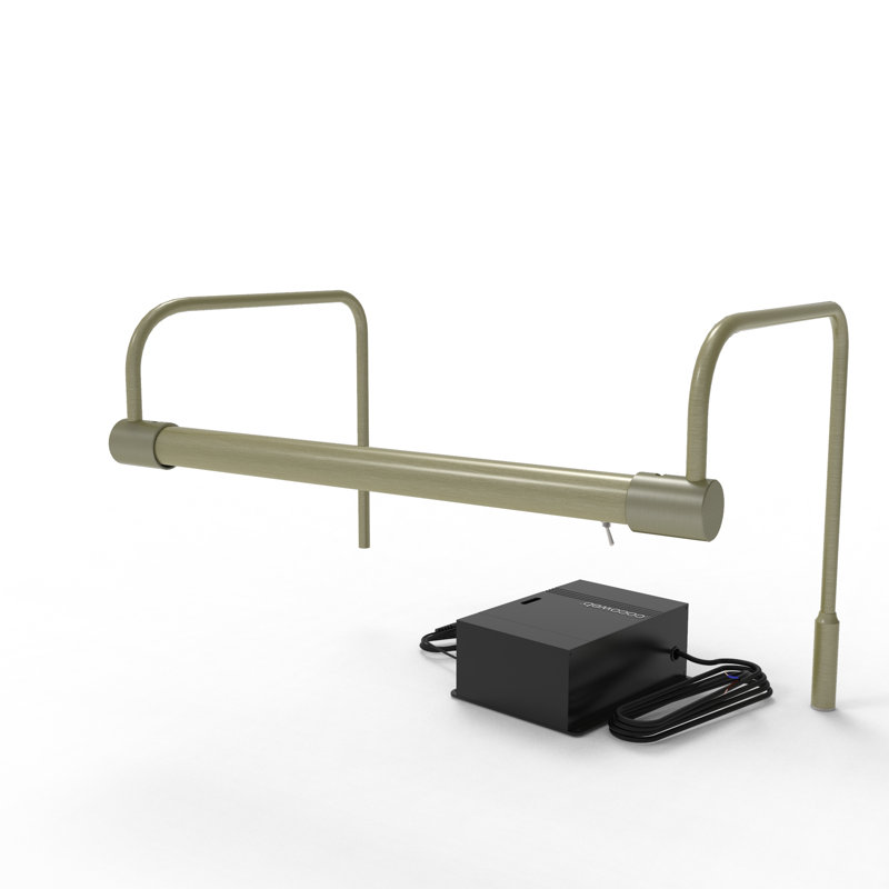 Lampe pour tableau Tru-Slim, Bronze frotté à l'huile, H 9 po x l 30 po x P 9 po, Alimenté par des piles