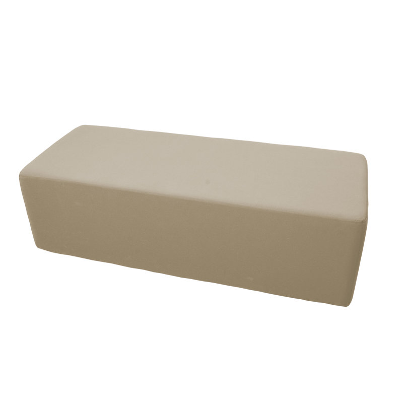 Repose-pieds d'extérieur rectangulaire 24 po x 60 po avec Sunbrella®, H 18 po , Spectre sable