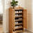 6 Layers Shoe Storage Cabinet with Doors Freestanding Entryway Shoe Cabinet with Spacious Worktop