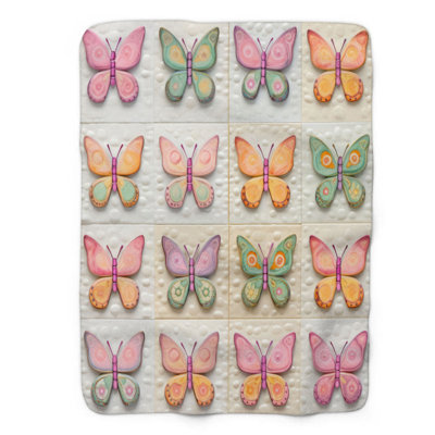 Delicate Flutter - 1 Piece Premium Blanket