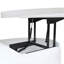 Round Lift-Top Coffee Table with Hidden Storage and Drawer