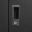 Armoire de rangement en métal avec portes verrouillables et tablette réglable, armoire de rangement pliante, armoire de rangement pliante pour bureau à domicile, école, garage, noir-120691105