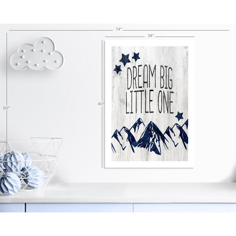 Adhésif décoratif «Dream Big Little One», H 40 po x l 28 po x P 1 po, Papier