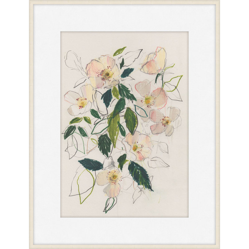 Soft Blush Dog Rose 1 Print, 28" H x 24" W