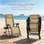 Chaises inclinables pliantes, chaises berçantes d'extérieur, chaise debout avec repose-pieds (chaise inclinable 2 pièces)