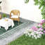 Panneaux de clôture de jardin, clôture décorative 9,2 pi x 17,25 po, bordure de paysage pour parterres de fleurs, cour, patio