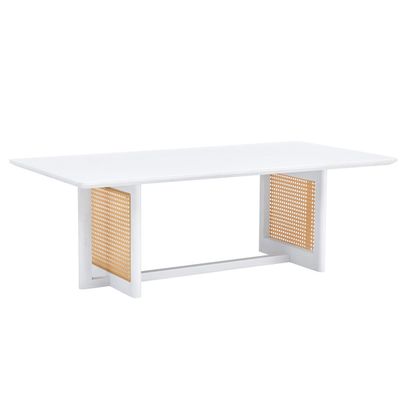 Solid Wood Rectangular Coffee Table with  Perfect for Traditional and Modern Interiors