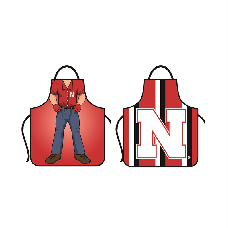 No Pattern Bib Apron, University Of Nebraska