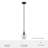 Dunshire 1 Light Noble Bronze Pendant with Glass-91296556-70776754