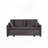 Corduroy Fabric Adjustable Sleeper with Pullout Bed 4 Pillows and Side Pockets-1057569156