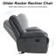 Fauteuil inclinable et berçant manuel Saidee-1784976528