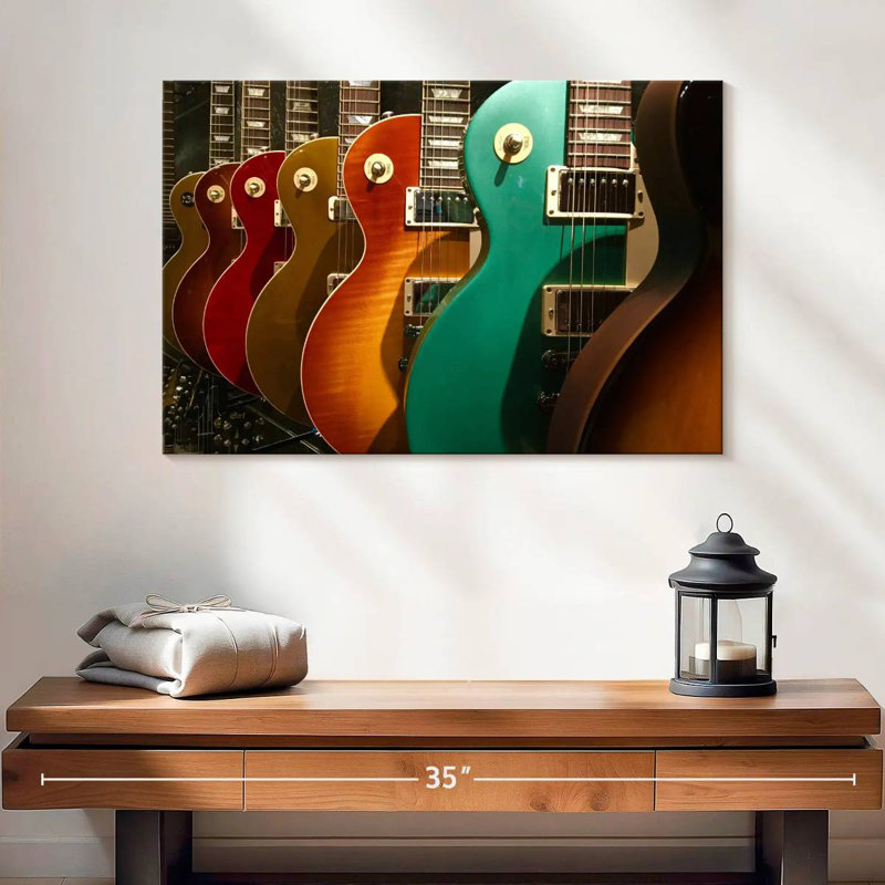 Abarca Electric Guitars Display, 16" H x 24" W