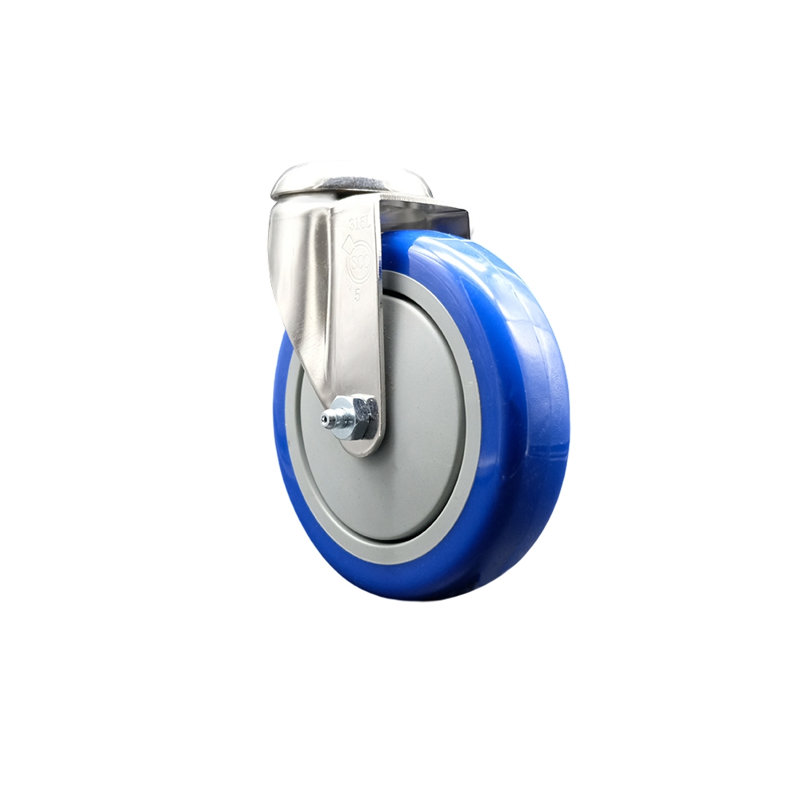Polyurethane Casters, Blue