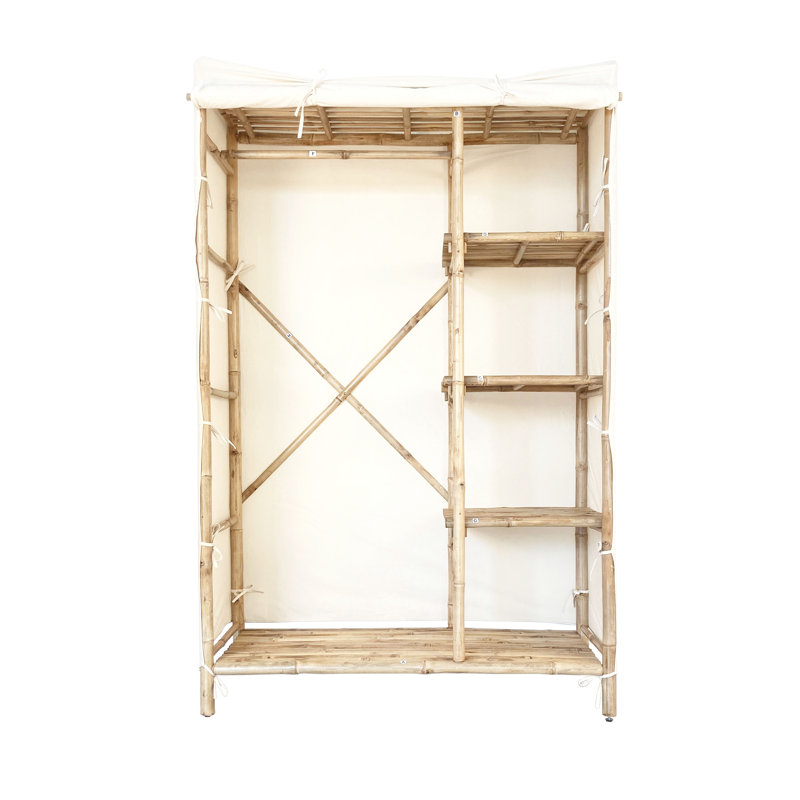 Anacelia 43.3 " W Solid Wood Armoire