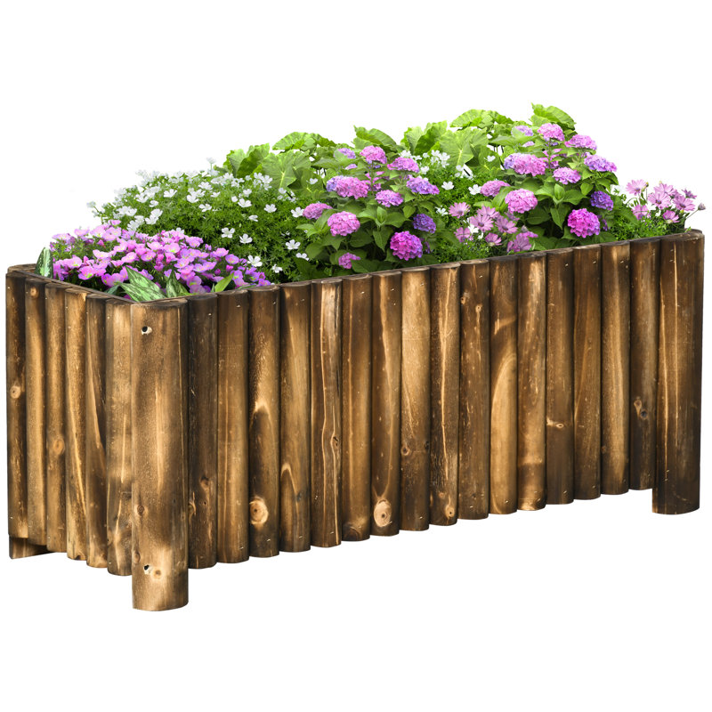 Wood Planter Box, 40cm H x 100cm W x 40cm D