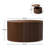 Ansel Lift Top Coffee Table With Storage, Round Solid Wood Coffee Table
