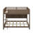 Queen Over Queen Bunk Bed With Cabinets And USB Ports-1501405769