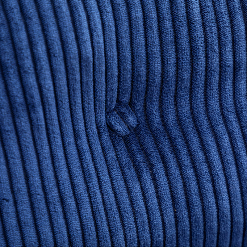 Chaise convertible avec coussin pour la chambre à coucher du salon, Bleu très foncé
