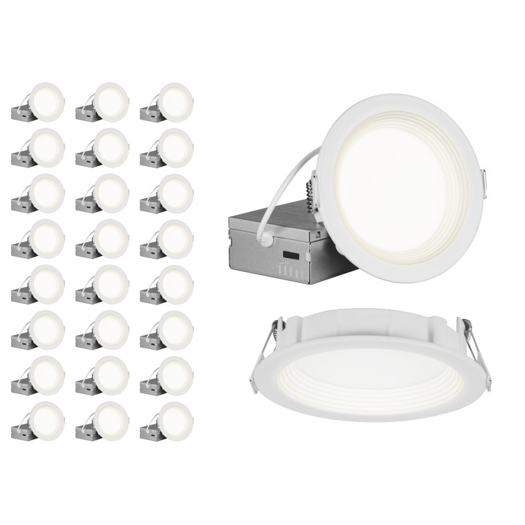 RELS 4'' Selectable Color Temperature Dimmable Air-Tight IC Rated LED Canless Recessed Lighting Kit