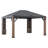SummerCove Elmgrove 12 ft. x 14 ft. Solar Powered Hardtop Gazebo with LED Lighting & Bluetooth Sound