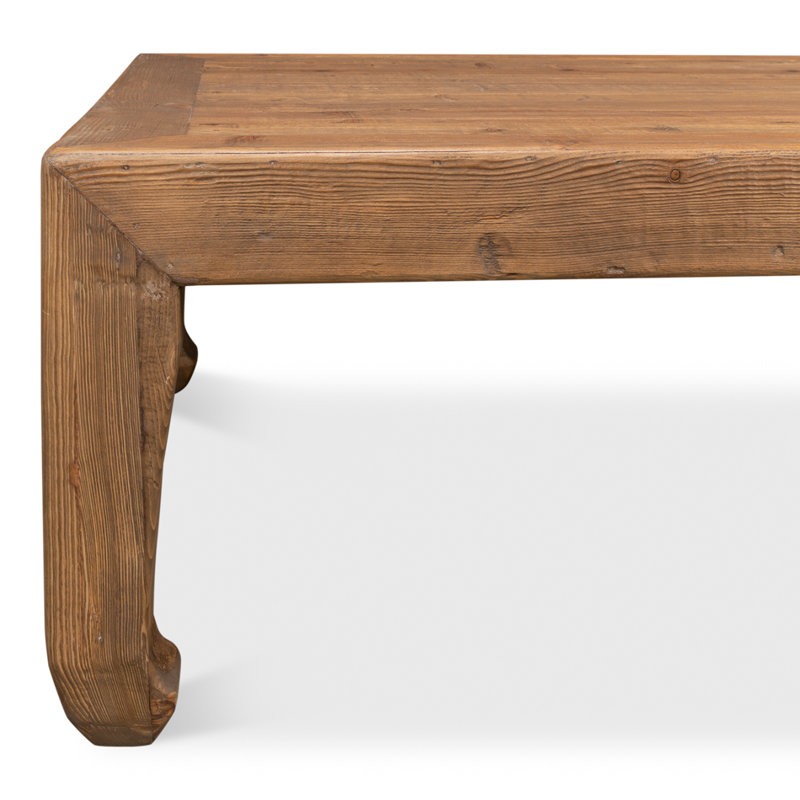 Classic Chinese Solid Wood Coffee Table, Brown