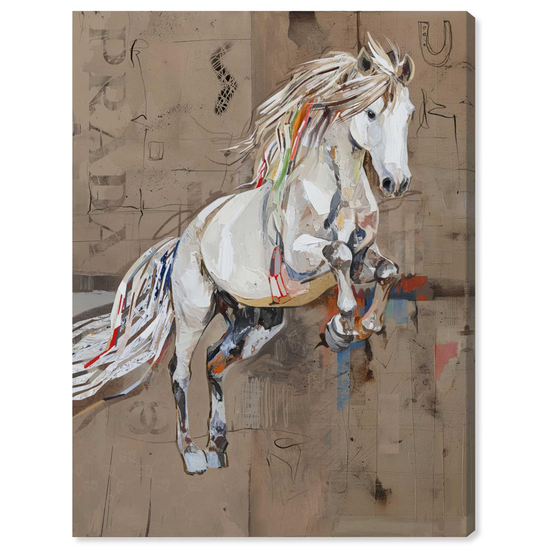 «Rustic Elegance Western Art» par Notoriart, H 30 po x l 36 po, Cadre argenté
