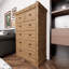 Commode 6 tiroirs, commode 6 tiroirs, armoire de rangement pour garde-robe, commode 6 tiroirs, chêne