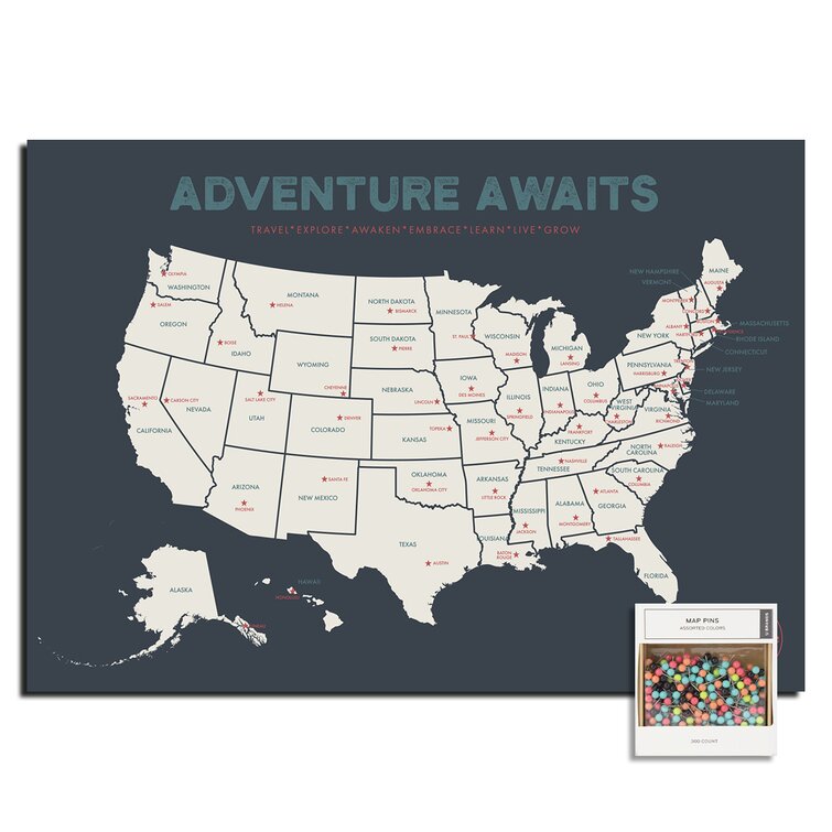 U.S. Pixel Art Map – The Map Room