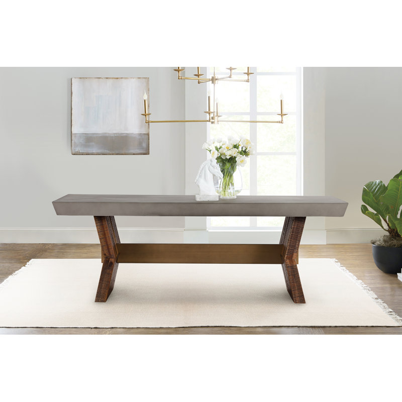 Aonesty Acacia Solid Wood Base Dining Table