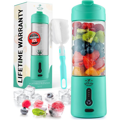 Zulay Kitchen Portable Blender USB Rechargeable Personal Juicer Ice Crushing Fruit Juice Mixer for Shakes and Smoothies