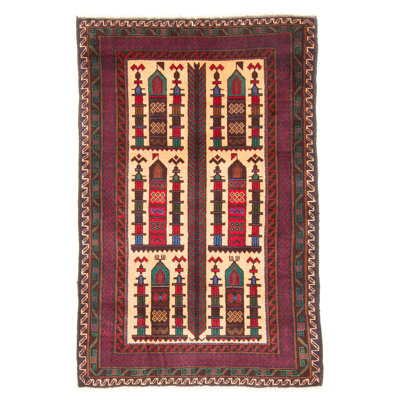 Tapis orange Teimani 2 pi 8 po x 4 pi 2 po