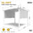 10 pi. L 10 pi. D Pergola en acier avec auvent-95163437