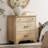 Haikey 3-Drawer End Table For Bedroom, Mid Century Modern Wooden Closet Storage Organizer-37998981-37998983