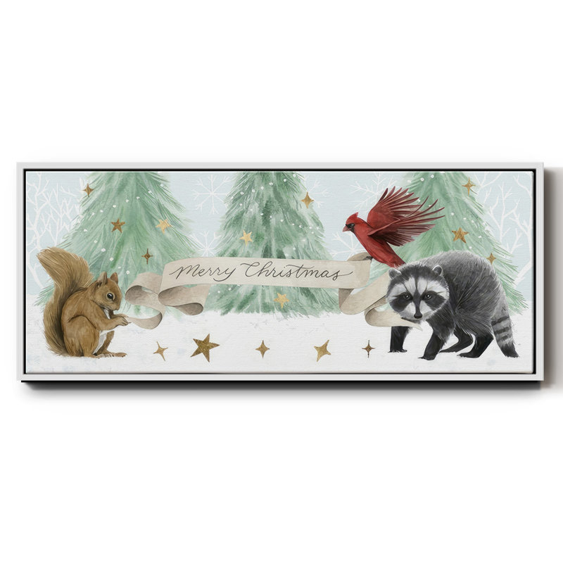 Collection «Christmas in the Forest» - Toile encadrée, H 12 po x l 30 po