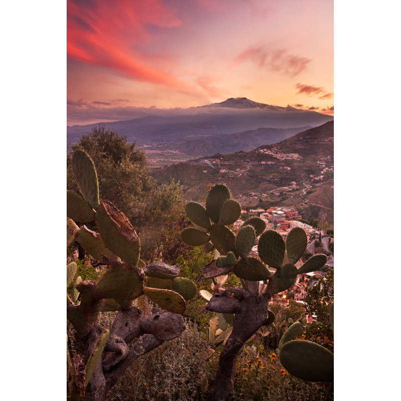 Etna Mount In Sicily - Wrapped Canvas Print, 46cm H x 30cm W