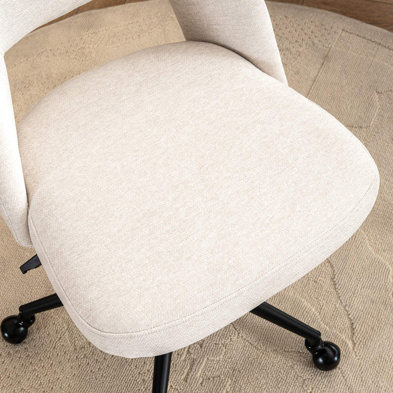 Chaise de bureau Gramercy avec support lombaire, Tissu beige