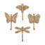Dragonfly Antique Gold Wall Hook Set
