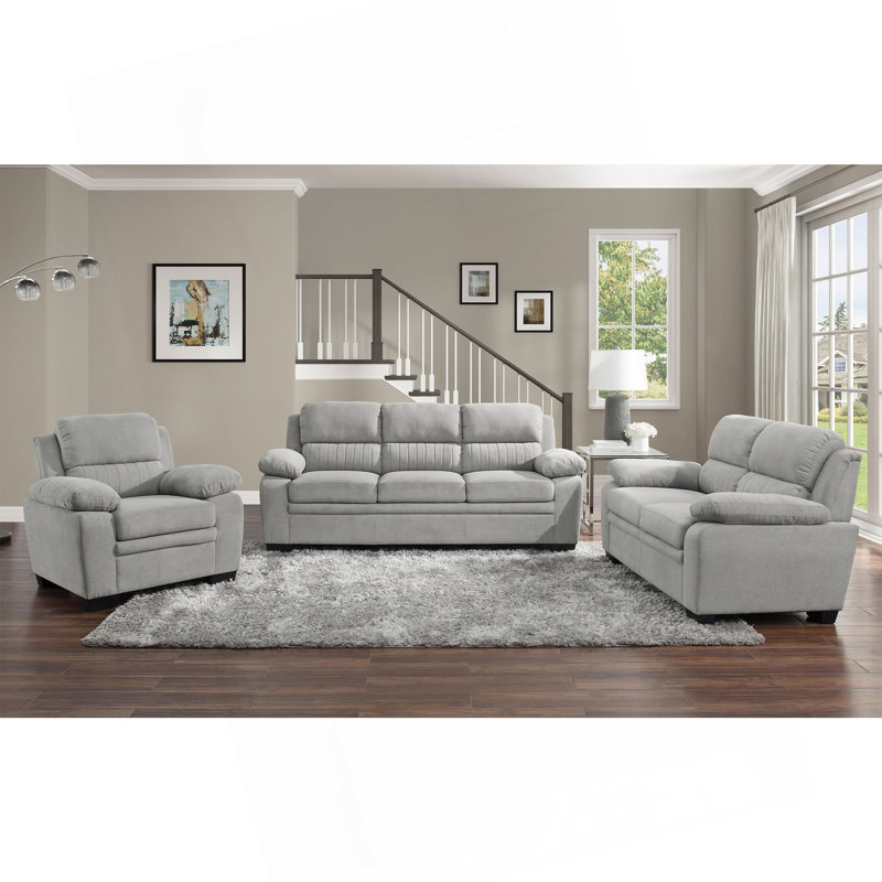 Ensemble de canapé 3 pièces Modern Living, Gris