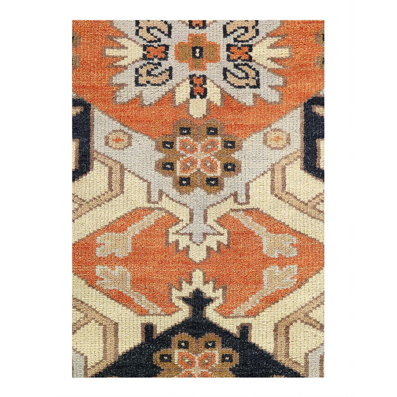 Oriental Area Rug in Rust