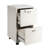 14.17'' Wide 2 -Drawer Mobile File Cabinet