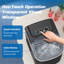 Portable Ice Maker for Countertop, 9 Bullet-Shaped Ice Cubes in 6 Mins, 12KG/24H Compact Ice Machine with Self-Cleaning, Ice Basket & Scoop, 2 Ice Sizes, Ideal for Home, Kitchen, Camping & Parties, Black