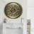 THE GEARS CLOCK Wall Clock with Real Moving Gears IR-LI_ 32 in Round BRASS-ANTIQUE