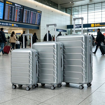 20"/24"/28" 3 pcs/set in ABS Spinner Wheel Luggage, Matching Colour , With Combination Lock