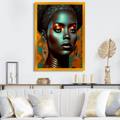«Avant-Garde Elegant African Woman I», reproduction sur toile