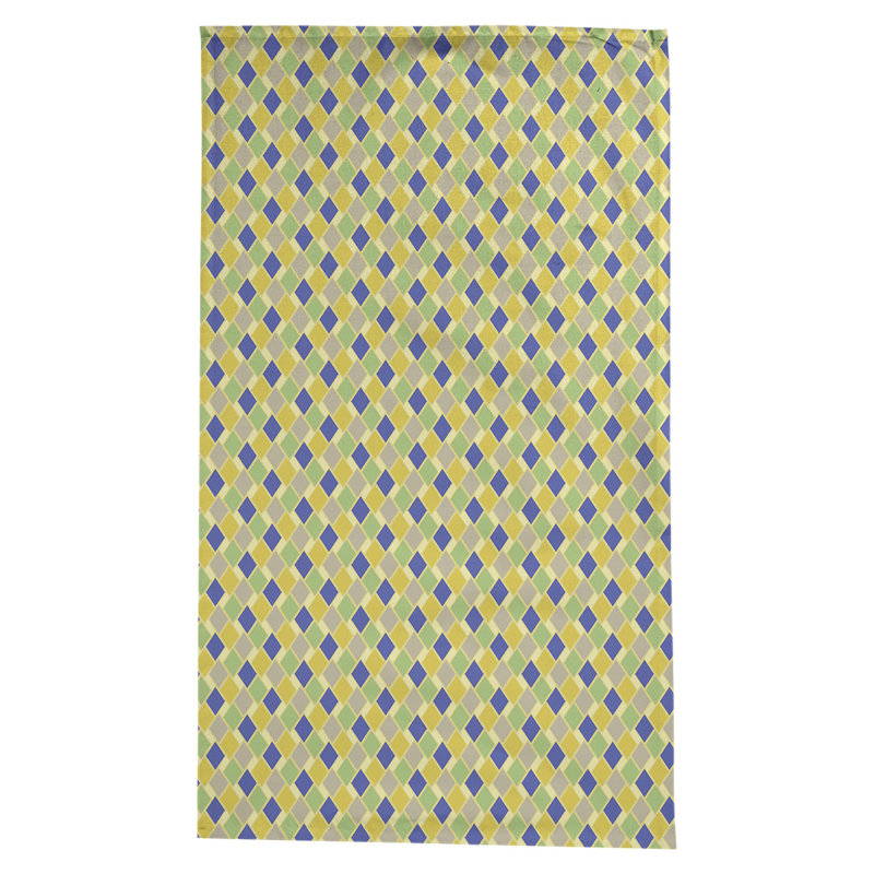Nappe diamants Leffel, Jaune / bleu