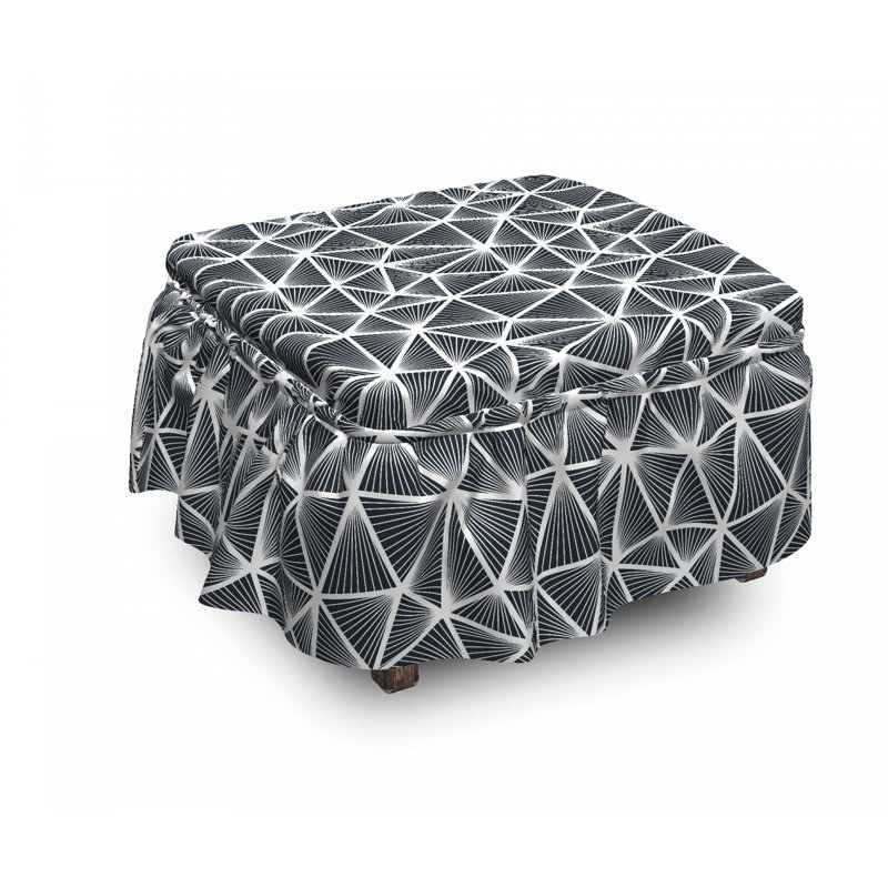 Housse pour repose-pieds de formes triangulaires