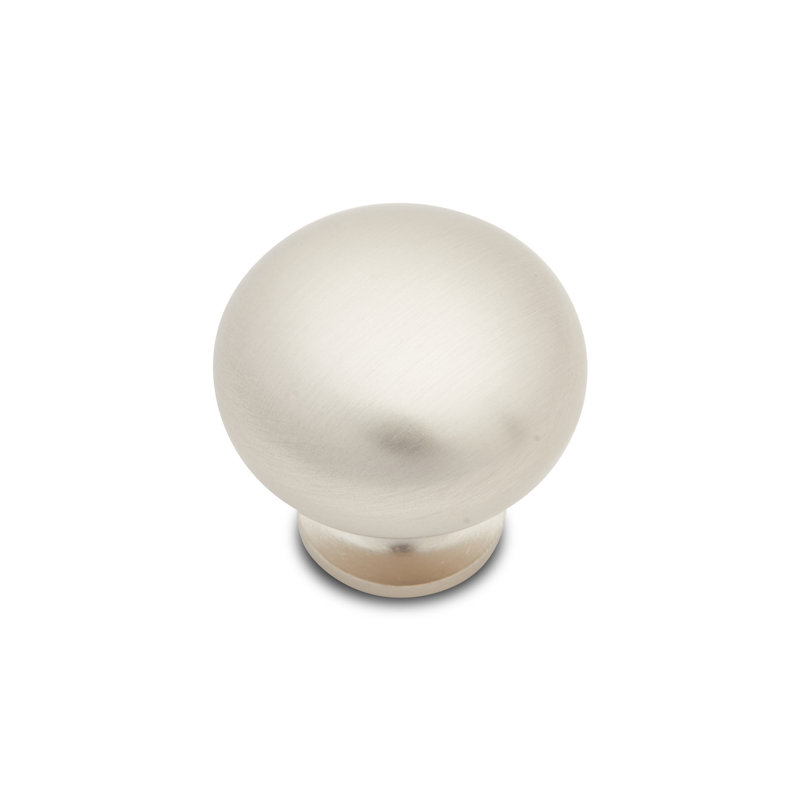 Poignée globe Globe CK Series, H 1,25 po x l 1,25 po x P 1,19 po, Nickel satiné