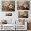 Botanicals bleus bleus II sur bois-771492712